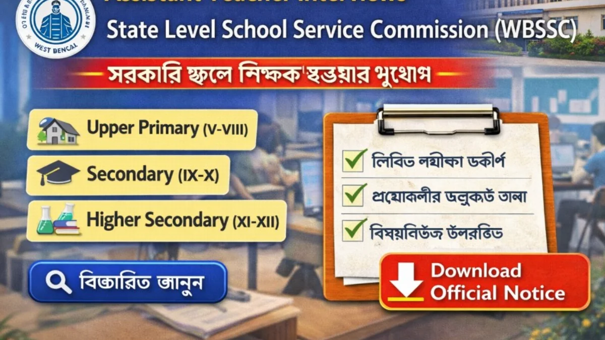 WBSSC Assistant Teacher Interview