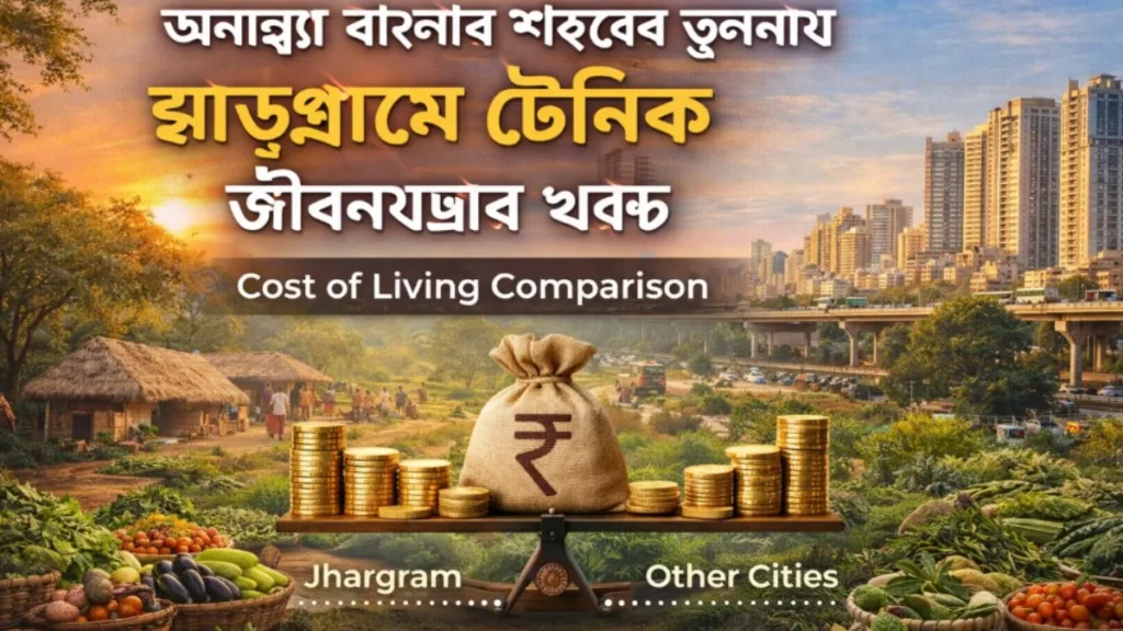 অন্যান্য বাংলার শহরের তুলনায় ঝাড়গ্রামে দৈনিক জীবনযাত্রার খরচ
