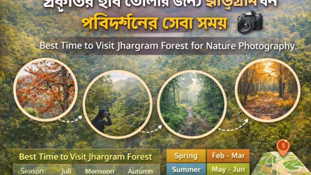 প্রকৃতির ছবি তোলার জন্য ঝাড়গ্রাম বন পরিদর্শনের সেরা সময়