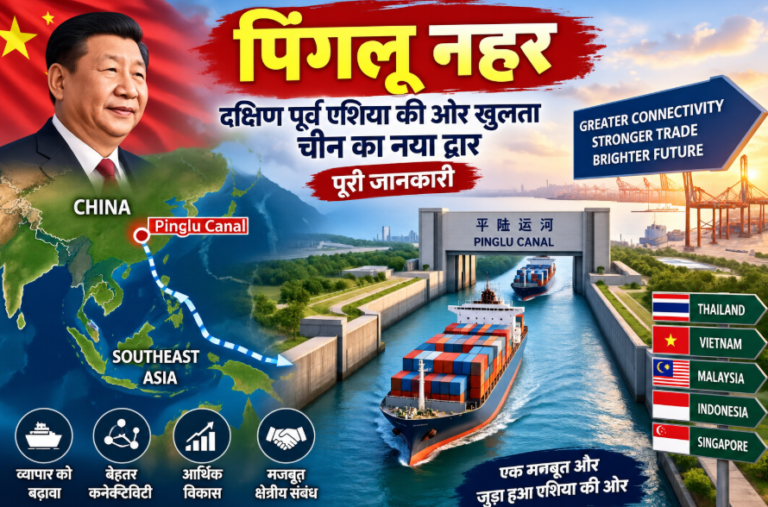 पिंगलू नहर: दक्षिण पूर्व एशिया की ओर खुलता चीन का नया द्वार – पूरी जानकारी